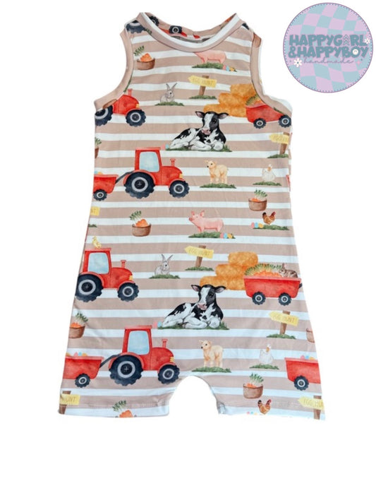3T Racerback Romper Shorts